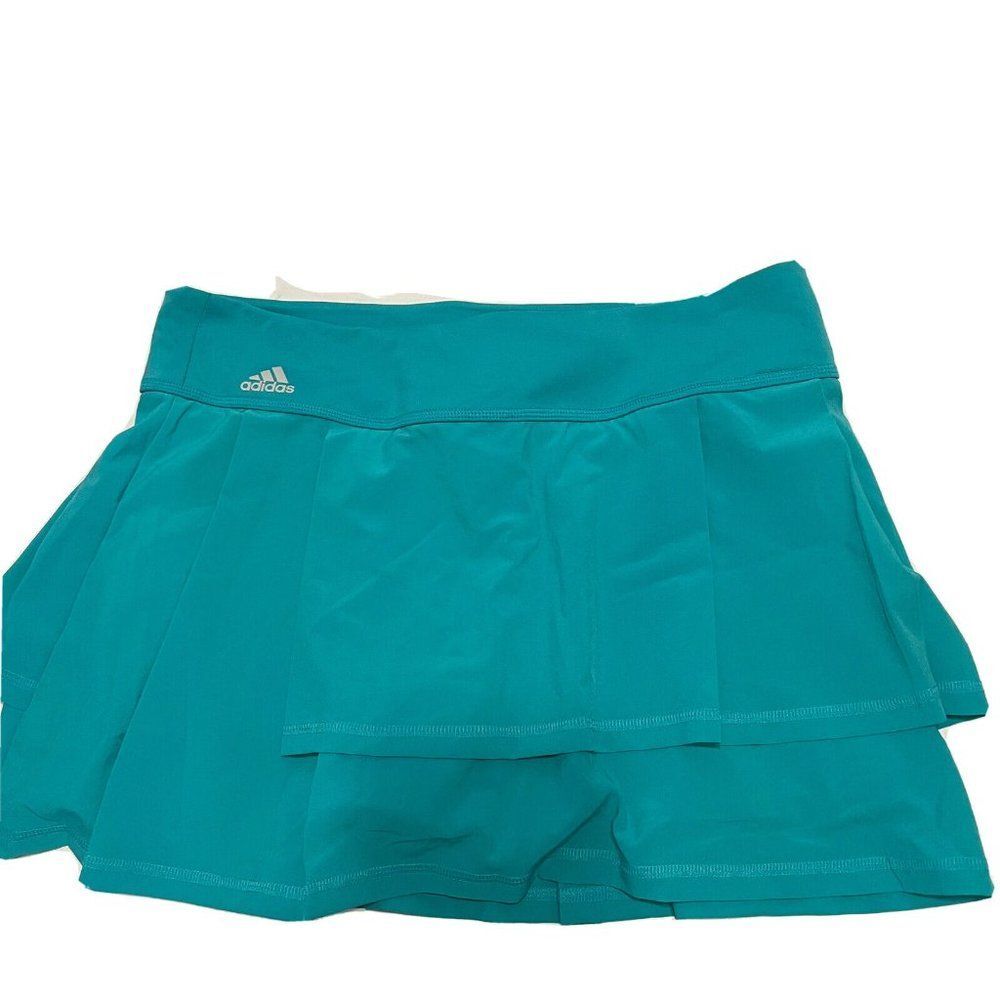 NWT Adidas Ladies Large Tennis golf skort Teal Stretch Advantage Skirt $55